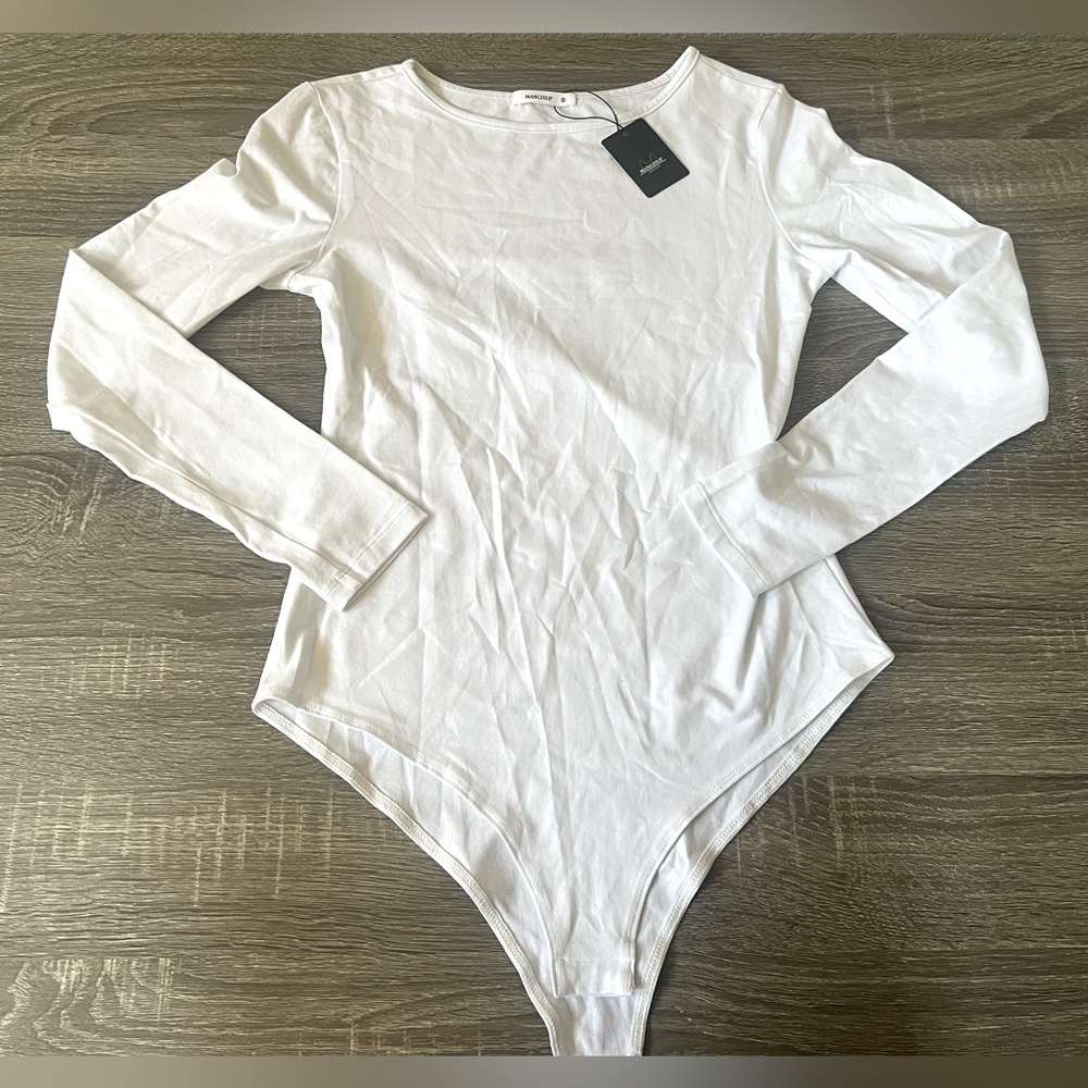 White Long Sleeve Bodysuit
